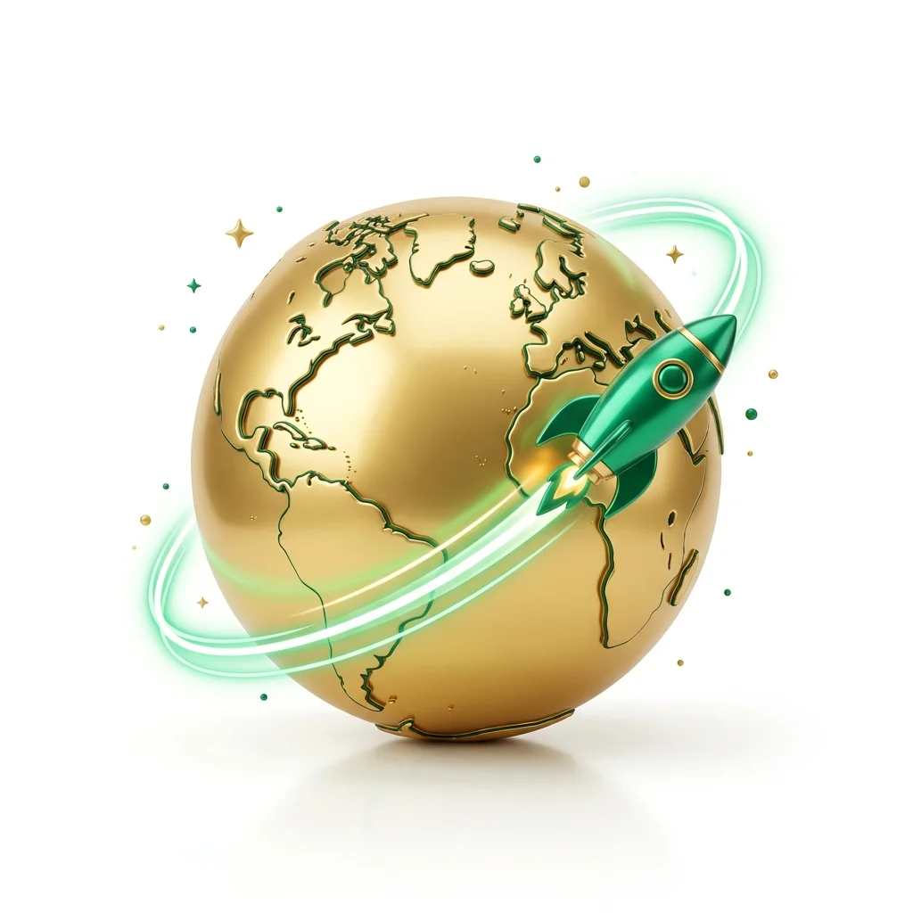 3D Golden Globe