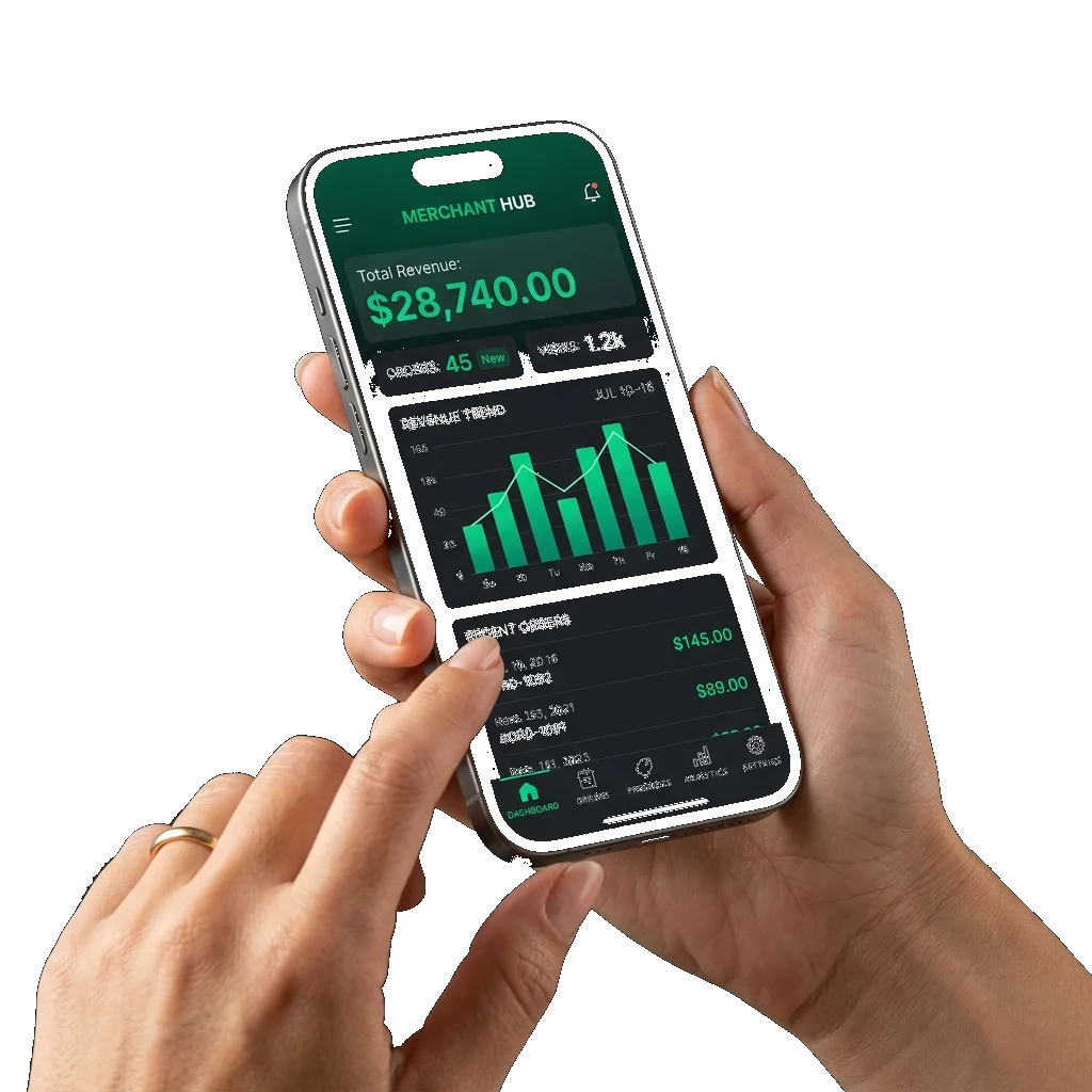Merchant Dashboard on Mobile